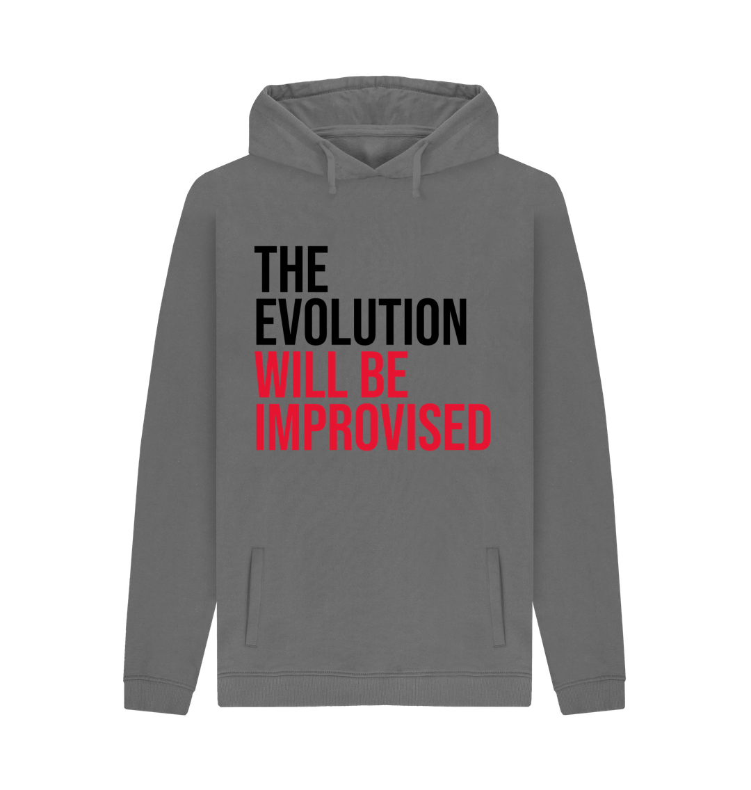 Slate Grey Evolution - men's pullover hoodie
