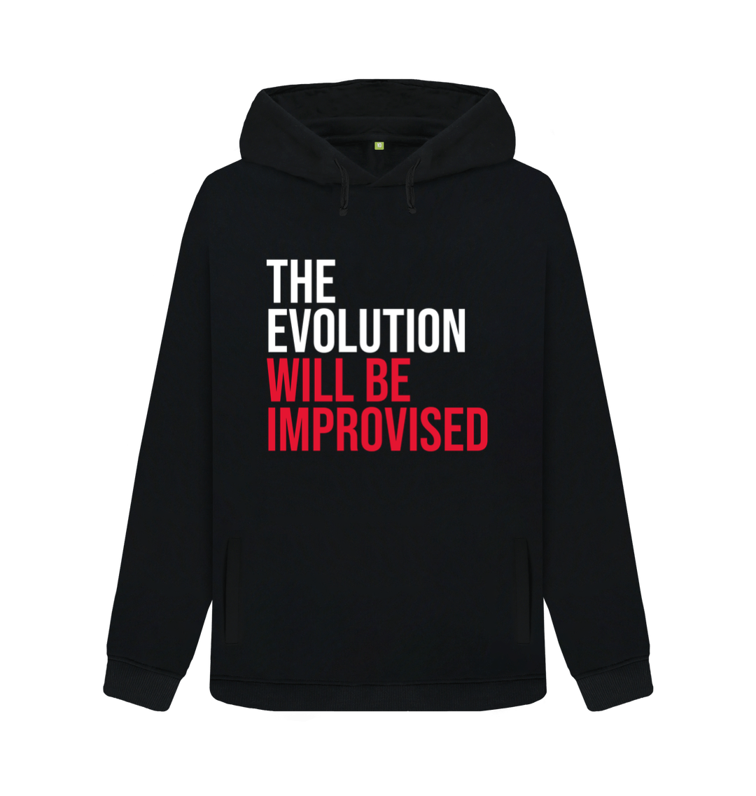 Black Evolution - women's pullover hoodie